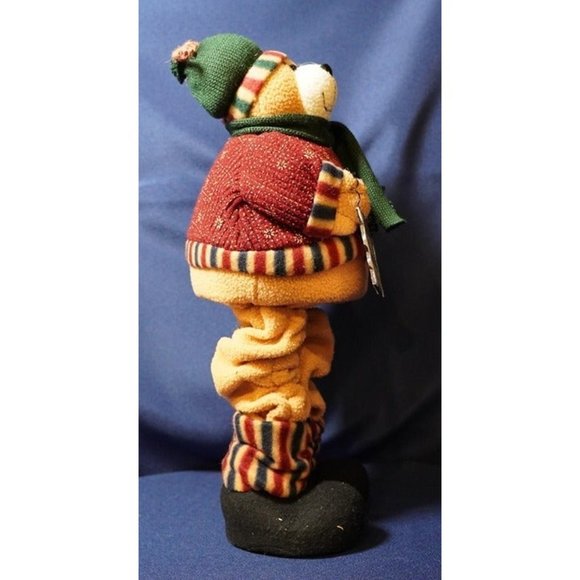 Christmas Holiday Themed Bear Decor 17" -NO FLAWS - Picture 4 of 5